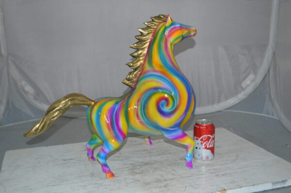 Modern Horse Bronze Statue -  Size: 19"L x 9"W x 19"H. - Image 5
