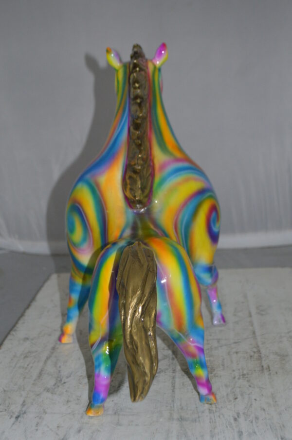 Modern Horse Bronze Statue -  Size: 19"L x 9"W x 19"H. - Image 7