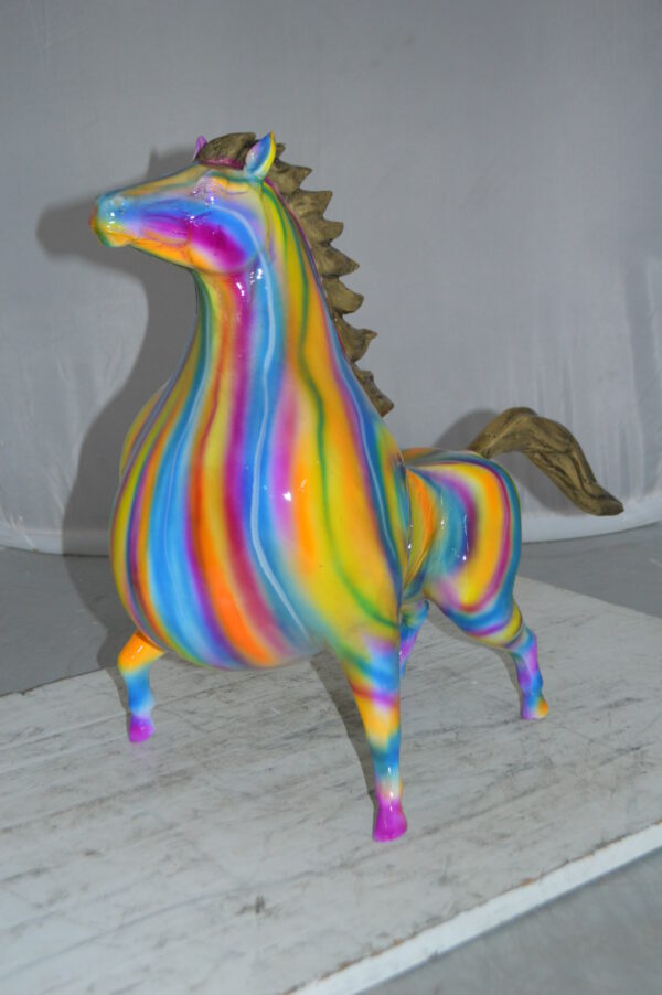 Modern Horse Bronze Statue -  Size: 19"L x 9"W x 19"H. - Image 10