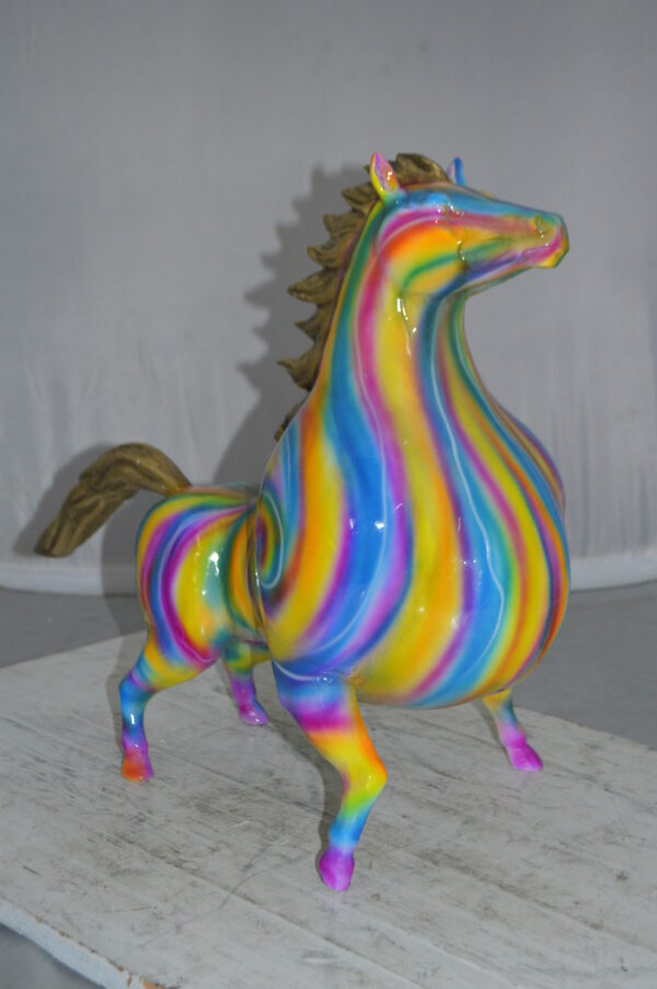 Modern Horse Bronze Statue -  Size: 19"L x 9"W x 19"H. - Image 12