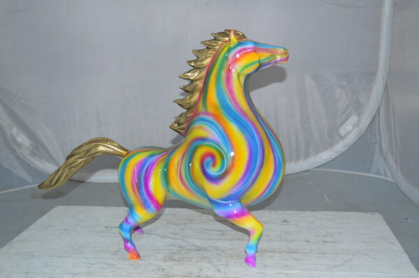 Modern Horse Bronze Statue -  Size: 19"L x 9"W x 19"H. - Image 13