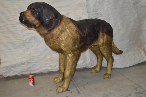 St. Bernard Dog Bronze Statue -  Size: 57"L x 16"W x 38"H. - Image 4