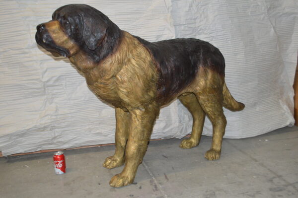 St. Bernard Dog Bronze Statue -  Size: 57"L x 16"W x 38"H. - Image 5
