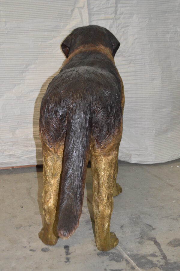 St. Bernard Dog Bronze Statue -  Size: 57"L x 16"W x 38"H. - Image 10