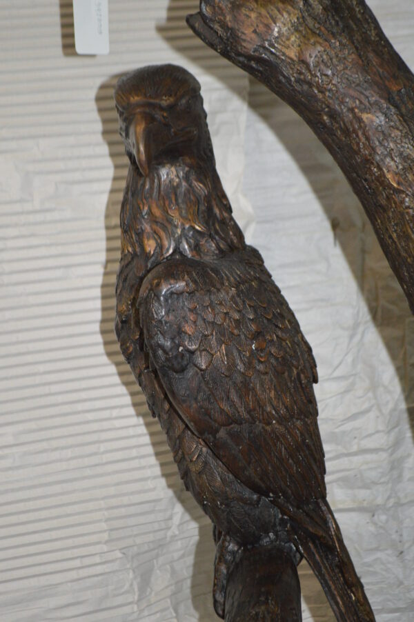 Two Eagles on a Tree -  Size: 47"L x 30"W x 94"H. - Image 11