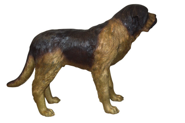 St. Bernard Dog Bronze Statue -  Size: 57"L x 16"W x 38"H. - Image 2