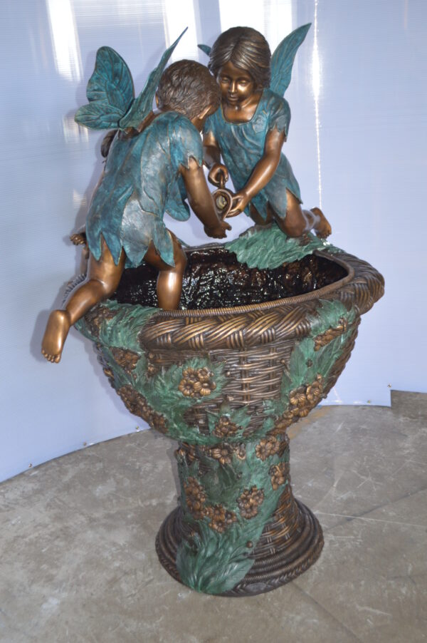 Three Ferries on Fountain Bronze Statue -  Size: 41"L x 38"W x 55"H. - Image 6