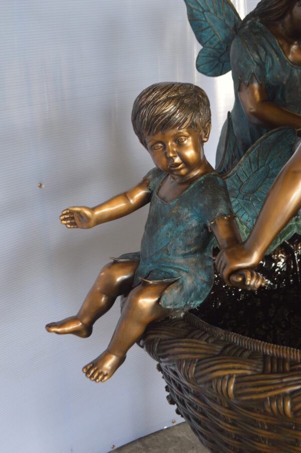 Three Ferries on Fountain Bronze Statue -  Size: 41"L x 38"W x 55"H. - Image 8