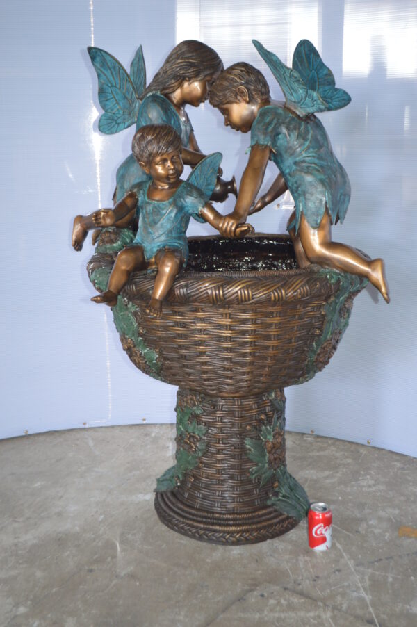 Three Ferries on Fountain Bronze Statue -  Size: 41"L x 38"W x 55"H. - Image 13