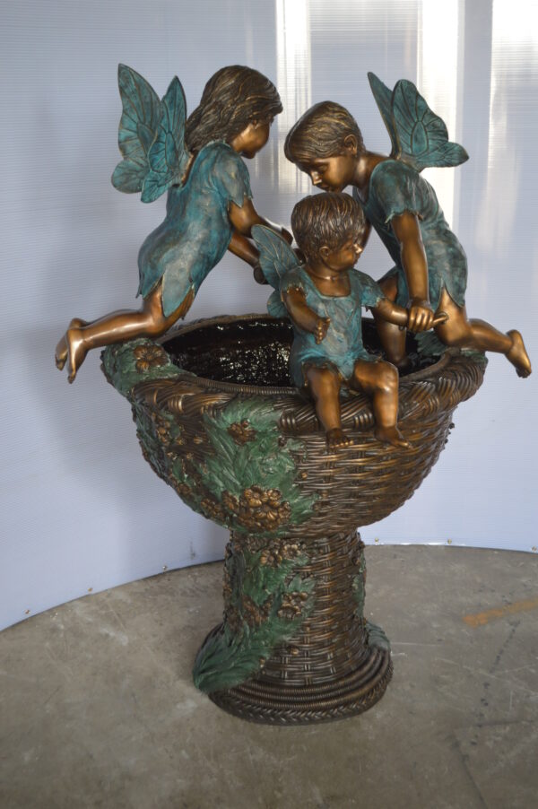 Three Ferries on Fountain Bronze Statue -  Size: 41"L x 38"W x 55"H. - Image 10