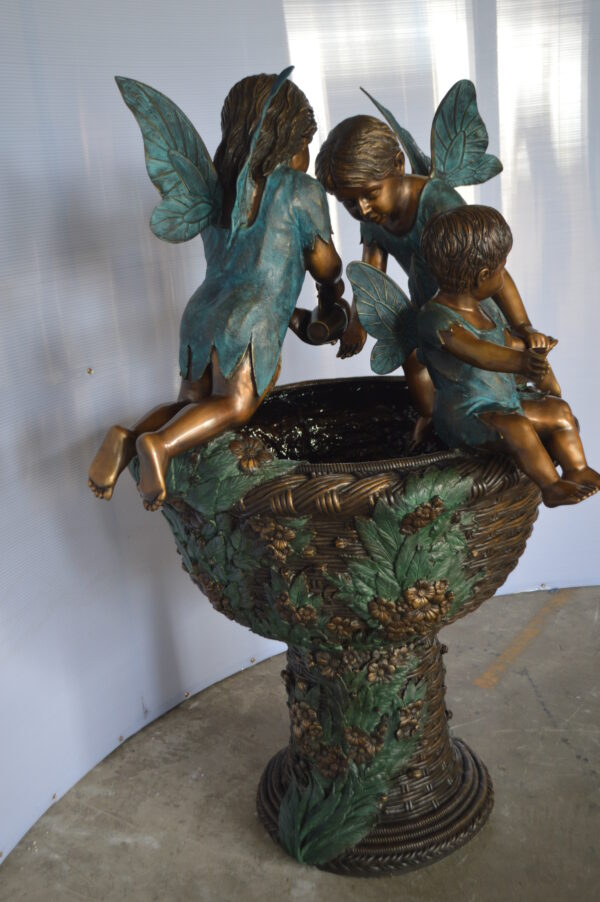 Three Ferries on Fountain Bronze Statue -  Size: 41"L x 38"W x 55"H. - Image 12
