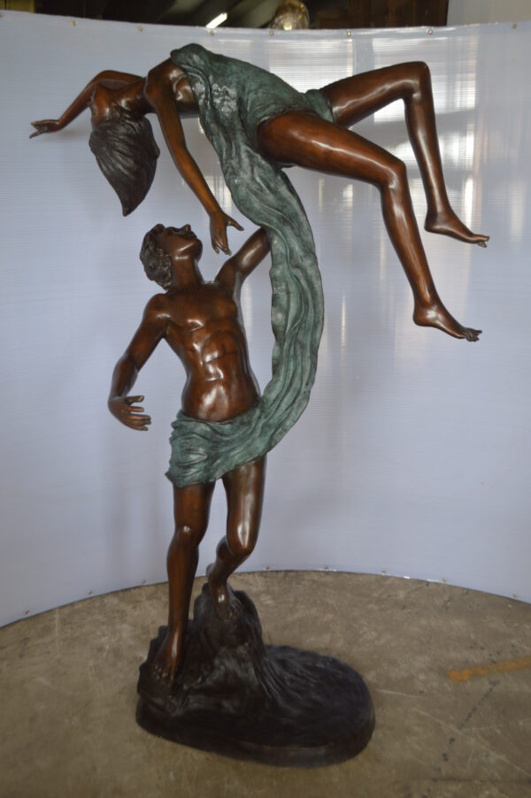 Ballet Man raising Lady Bronze Statue -  Size: 54"L x 33"W x 69"H. - Image 3