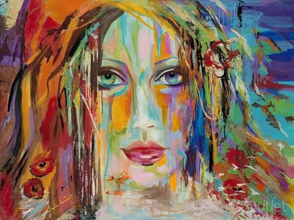 Forever Young by D. Kantor - Embellished Giclee -  Size: 48"L x 36"W x 2"H.