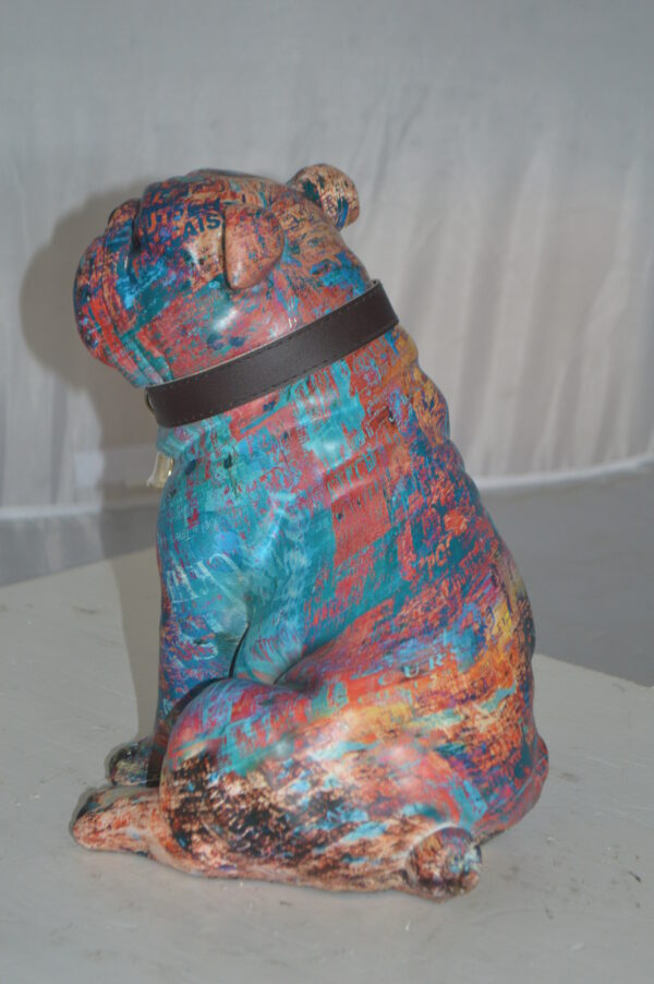 Modern playful Bulldog made of Resin -  Size: 9"L x 8"W x 12"H. - Image 9