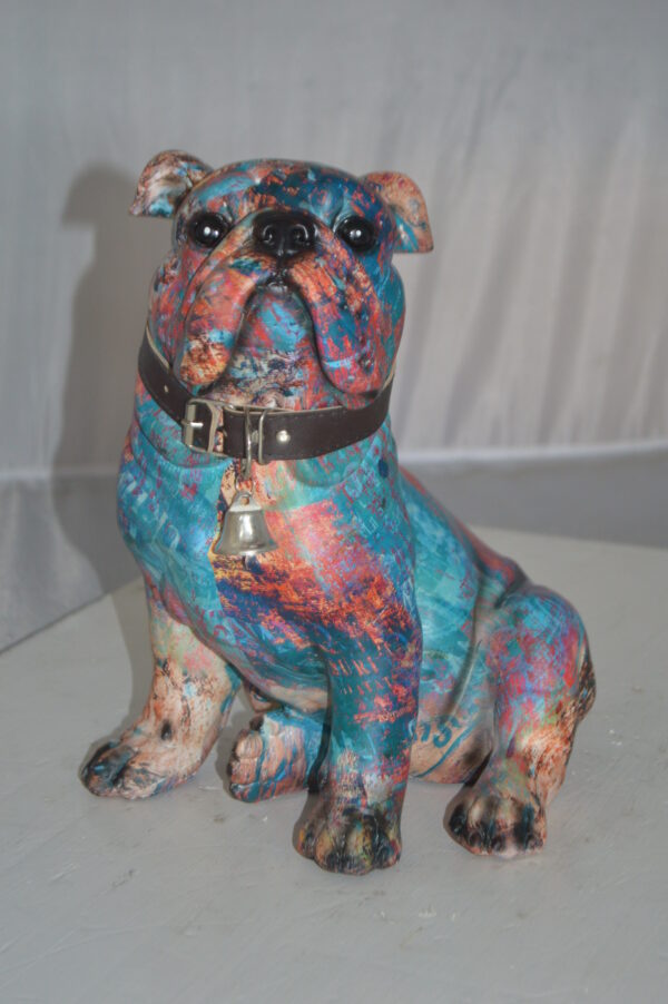 Modern playful Bulldog made of Resin -  Size: 9"L x 8"W x 12"H. - Image 11
