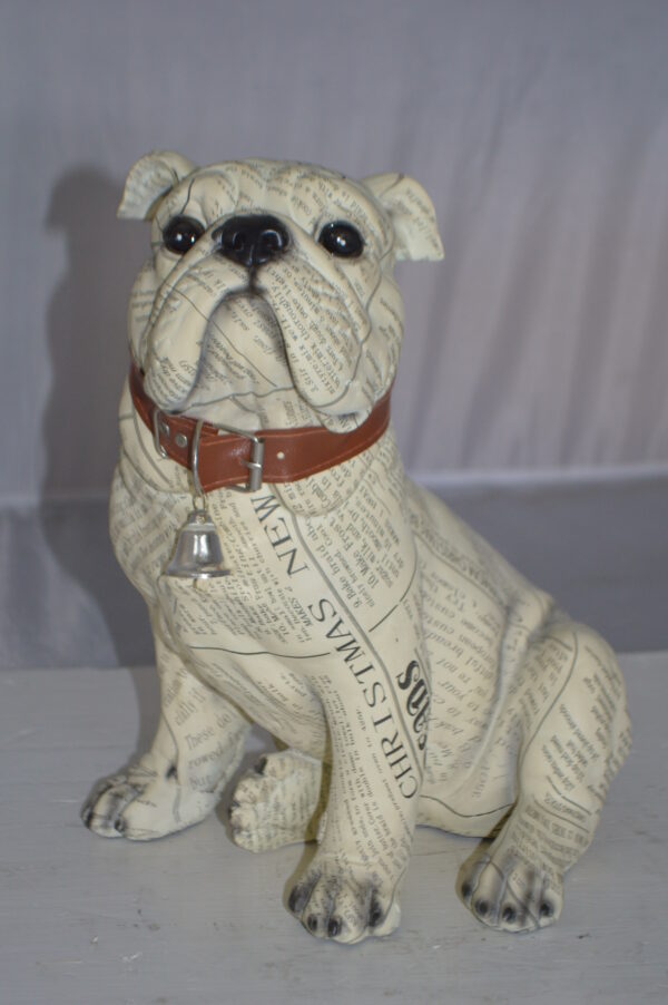 Modern News Bulldog made of Resin -  Size: 9"L x 8"W x 12"H. - Image 2