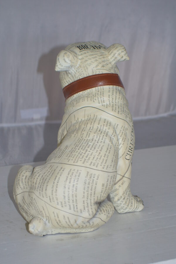 Modern News Bulldog made of Resin -  Size: 9"L x 8"W x 12"H. - Image 6