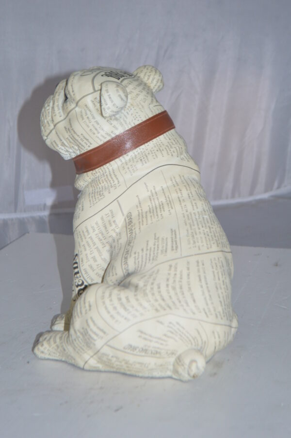 Modern News Bulldog made of Resin -  Size: 9"L x 8"W x 12"H. - Image 7