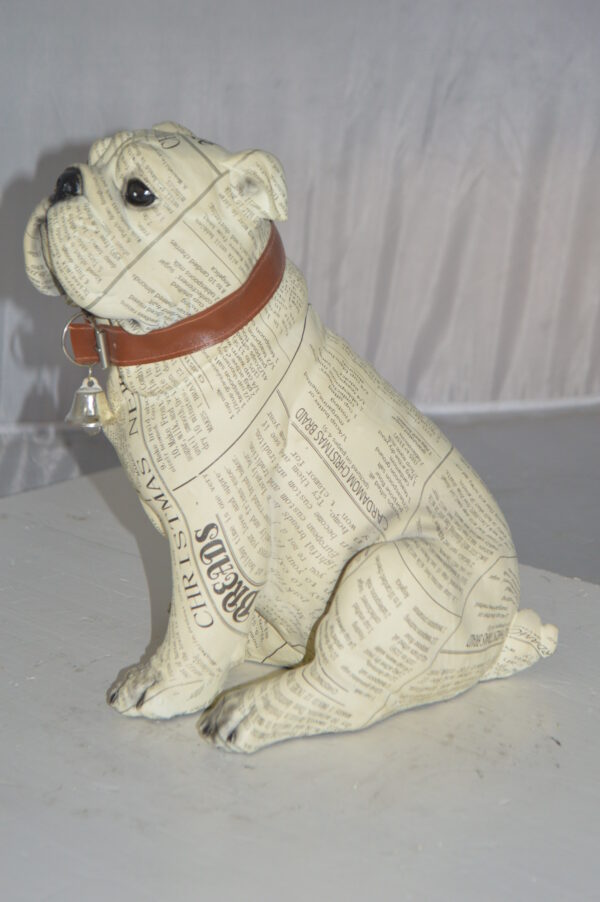 Modern News Bulldog made of Resin -  Size: 9"L x 8"W x 12"H. - Image 8