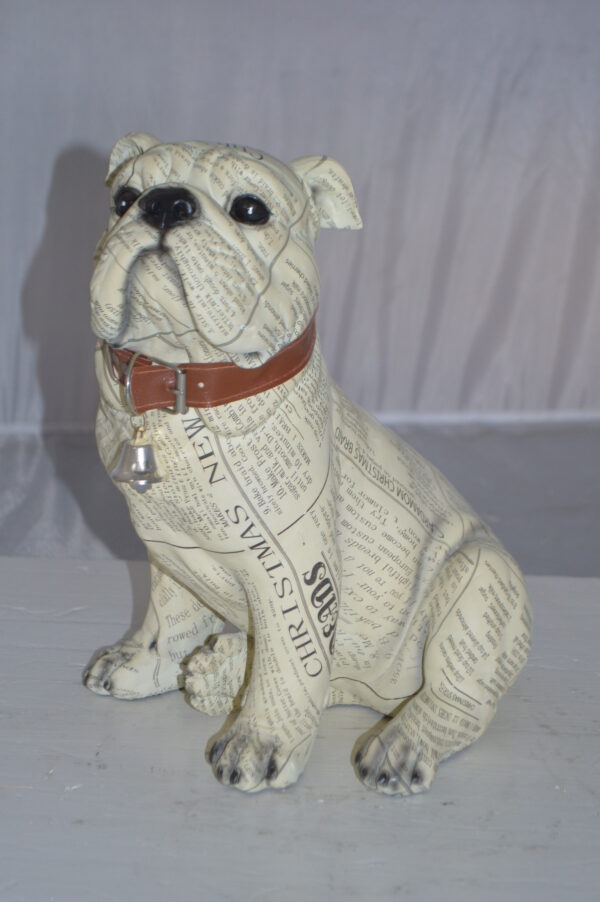 Modern News Bulldog made of Resin -  Size: 9"L x 8"W x 12"H. - Image 9