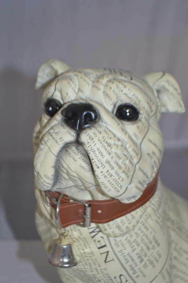 Modern News Bulldog made of Resin -  Size: 9"L x 8"W x 12"H. - Image 10