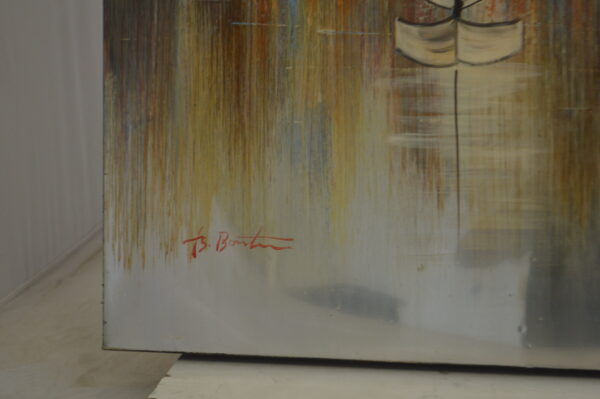 City - Painting on Canvas by Aron Z. -  Size: 39"L x 39"W - Image 3