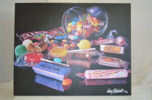 Candy - Painting on Canvas by Doug Bloodworth -  Size: 35"L x 28"W