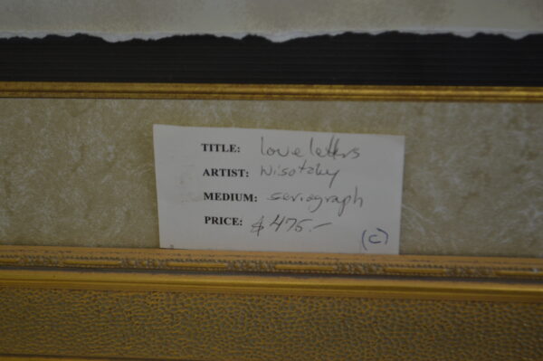Love Letters Serigraph by Alexander and Wissotzky -  Size: 48"L x 31"W - Image 4