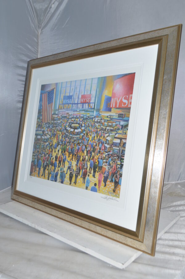 NY Stock Market Painting by Ari Gradus -  Size: 37"L x 34"W - Image 4