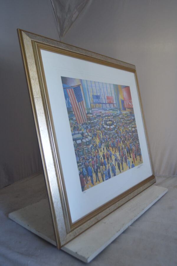 NY Stock Market Painting by Ari Gradus -  Size: 37"L x 34"W - Image 8