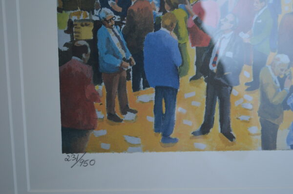 NY Stock Market Painting by Ari Gradus -  Size: 37"L x 34"W - Image 9