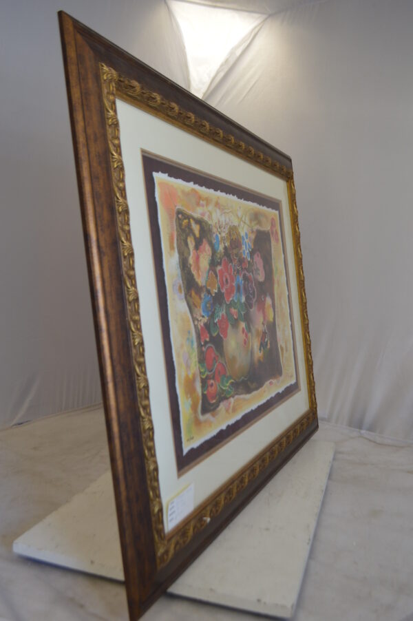 Floral Vase Painting By Zule -  Size: 42"L x 34"W - Image 9