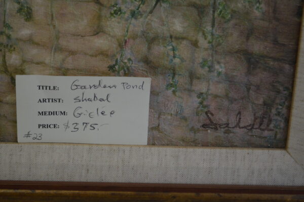 Garden Painting by unknown -  Size: 30"L x 24"W - Image 4