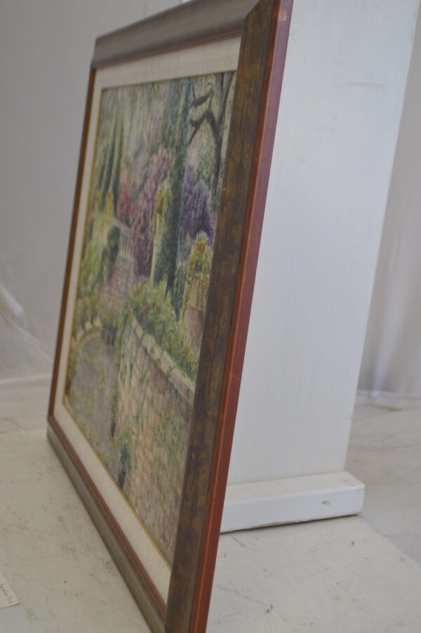 Garden Painting by unknown -  Size: 30"L x 24"W - Image 5