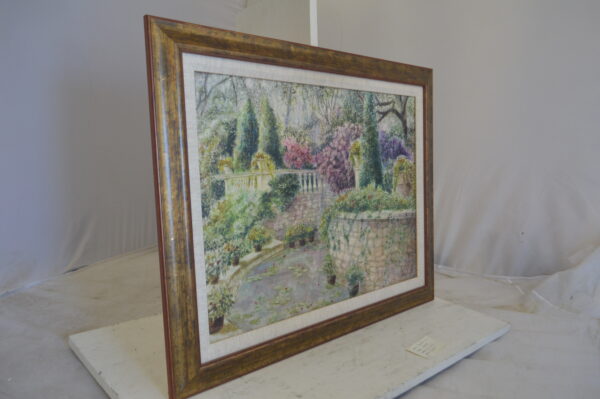 Garden Painting by unknown -  Size: 30"L x 24"W - Image 11