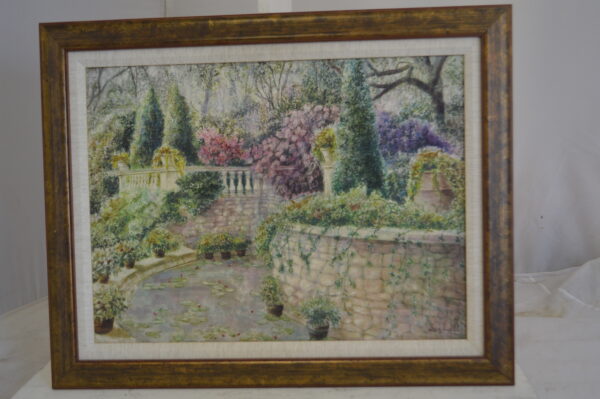 Garden Painting by unknown -  Size: 30"L x 24"W - Image 12