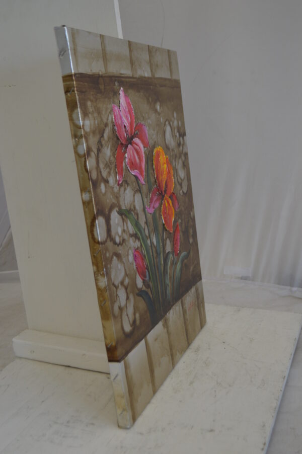 Floral Painting by N. Frankin -  Size: 20"L x 24"W - Image 9