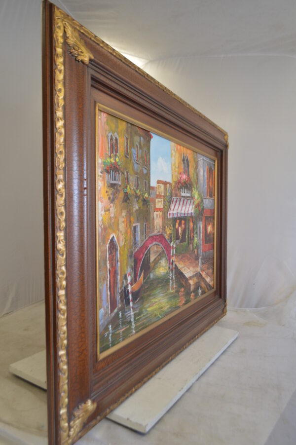 Venice Painting by J. Bowman -  Size: 49"L x 37"W - Image 10