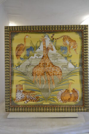Serengeti Wild Life Painting by unknown artist -  Size: 42"L x 44"W
