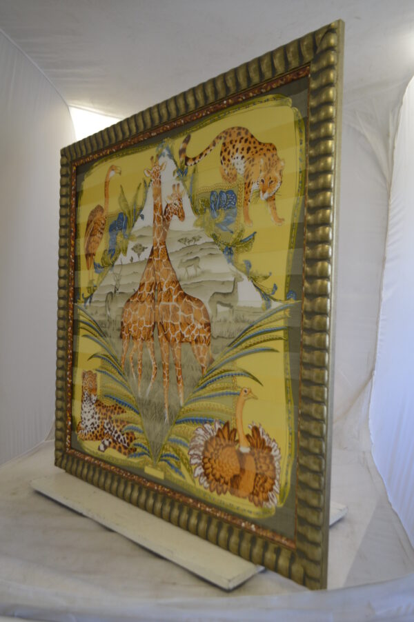 Serengeti Wild Life Painting by unknown artist -  Size: 42"L x 44"W - Image 4