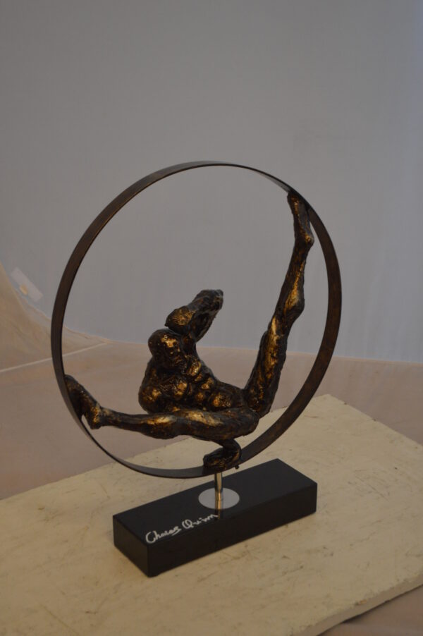 Gymnastic Resin Statue -  Size: 5"L x 17"W x 22"H. - Image 3