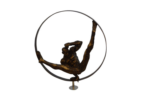 Gymnastic Resin Statue -  Size: 5"L x 17"W x 22"H.