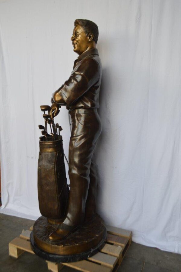 Golfer Ken Venturi Giant Bronze Statue -  Size: 32"L x 30"W x 80"H. - Image 6