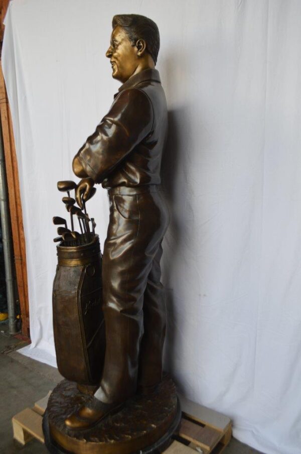 Golfer Ken Venturi Giant Bronze Statue -  Size: 32"L x 30"W x 80"H. - Image 7