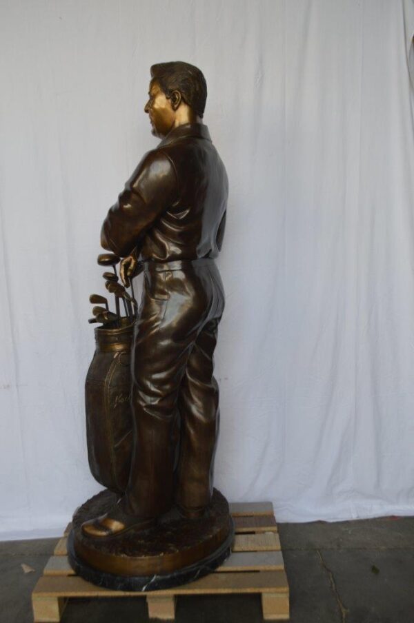 Golfer Ken Venturi Giant Bronze Statue -  Size: 32"L x 30"W x 80"H. - Image 9