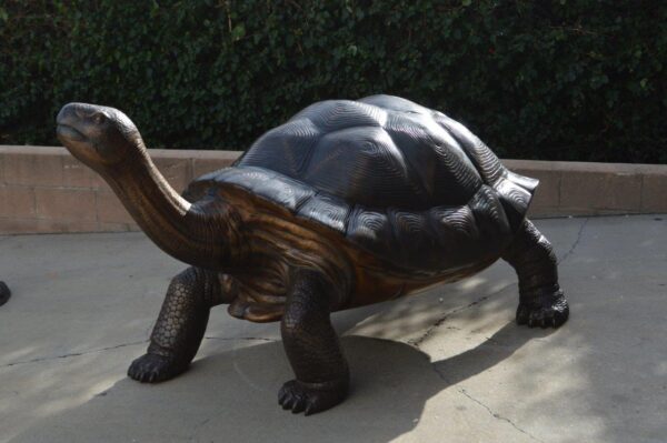 Giant Tortoise - Turtle bronze statue -  Size: 64"L x 36"W x 36"H. - Image 4