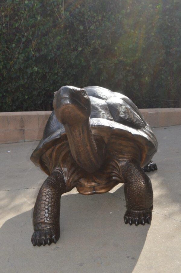 Giant Tortoise - Turtle bronze statue -  Size: 64"L x 36"W x 36"H. - Image 9