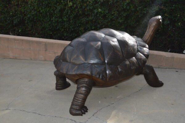 Giant Tortoise - Turtle bronze statue -  Size: 64"L x 36"W x 36"H. - Image 8