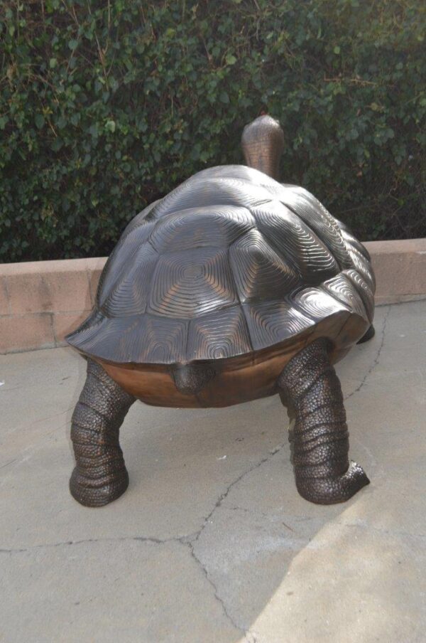 Giant Tortoise - Turtle bronze statue -  Size: 64"L x 36"W x 36"H. - Image 10