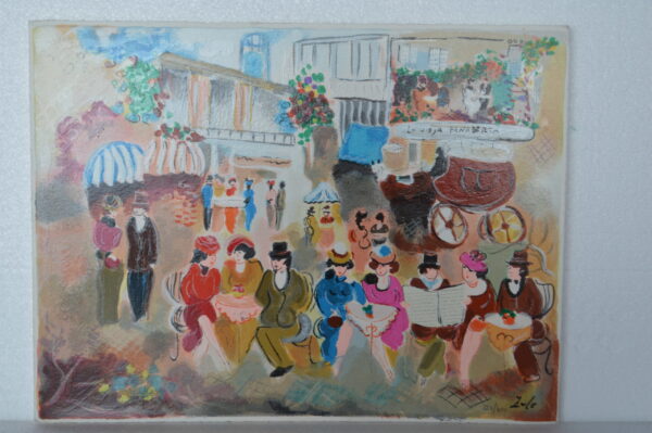 The Old Bakery Serigraph by Zule -  Size: 11"L x 14"W - Image 2
